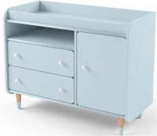 Комод с пеленальным столиком IndigoWood Bubble II Duo blue